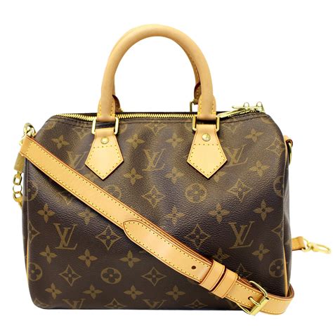 authentic louis vuitton monogram speedy 25|louis vuitton speedy 25 bandouliere.